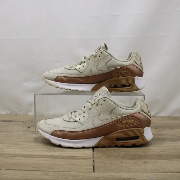 Nike Air Max 90 Ultra SE Shoes Light Bone Bronze 859523-001 Women Size 10