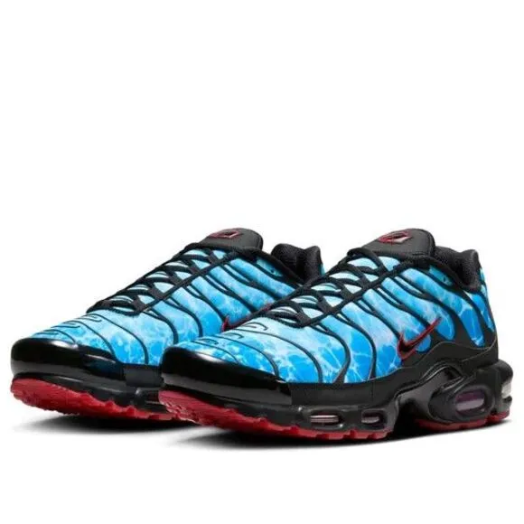Nike Air Max Plus 'Shark Attack' Men Size 12 Blue Black Shoes HQ3824-001