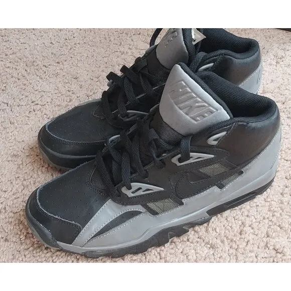 Nike Air Trainer SC High Raiders Black Gray GS 6Y 7.5 Women's