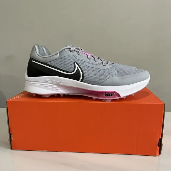 Nike Air ZM Infinity Tour Next% Golf Shoe Wolf Grey/Pink DC5221-060 Men Sz 10.5