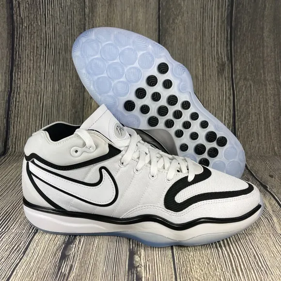 Nike Air Zoom GT Hustle 2 White/Black/Ice Men Size 8.5 Baketball DJ9405-102