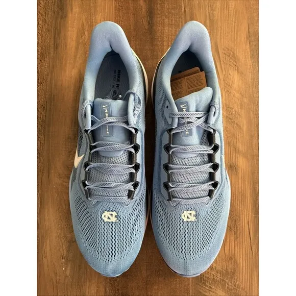Nike Air Zoom Pegasus 41 Men Size 12.5 UNC Tarheels Blue White Running Shoes