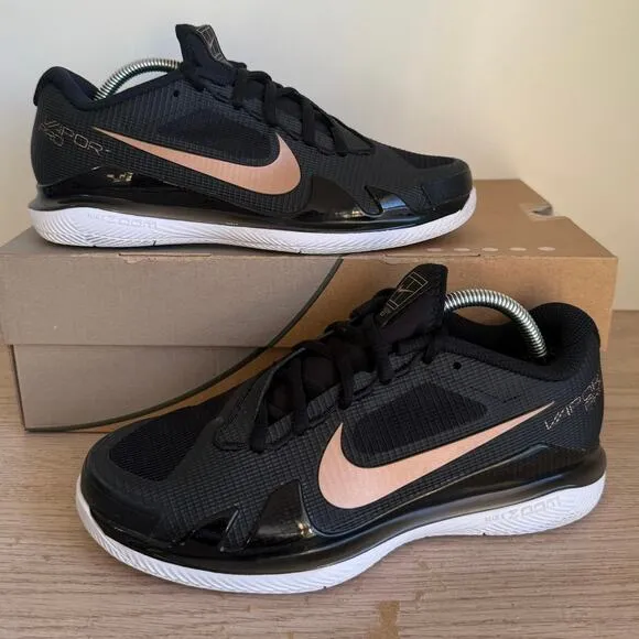 Nike Air Zoom Vapor Pro HC Black/Bronze Women Tennis Shoes CZ0222-024 - Size 7