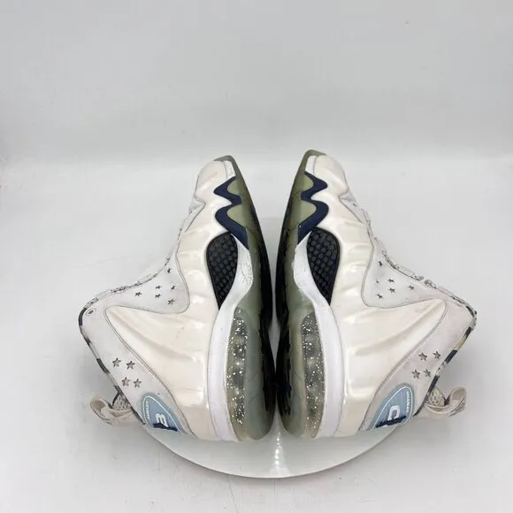 Nike Barkley Foam Posite Max Olympics Men Size 11 588527-100 White Silver Shoes