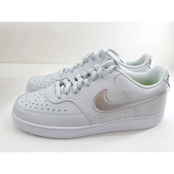 Nike Court Vision Low Women's‎ Shoes Pure Platinum Silver DH3158-002 W10/M8.5