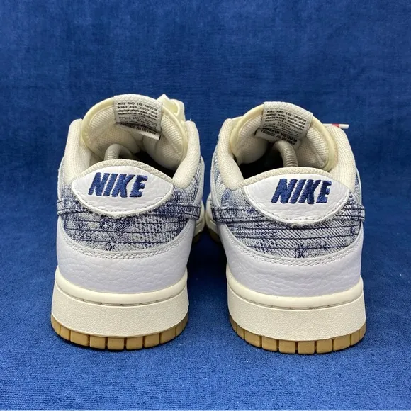 Nike Dunk Low FN6881-100 Americana Washed Denim Men Size 12 sneakers