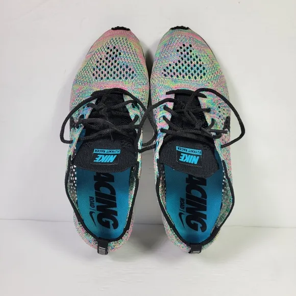 Nike Flyknit Racer Multi Color 2.0 Sneakers Men Sz 5.5/Wmns Sz 7 [526628-304]