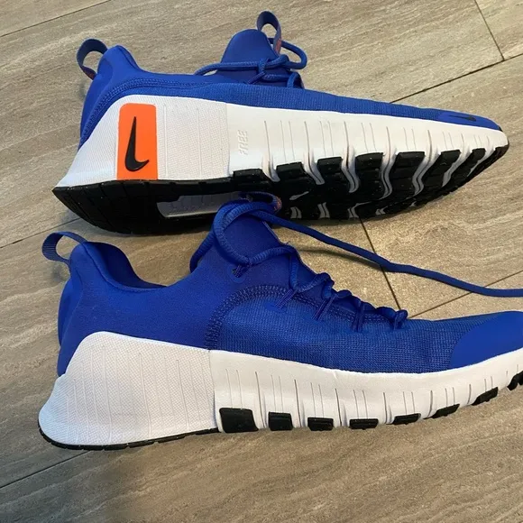 Nike FREE METCON 6 FJ7127 401 BLUE/BLACK / White Men Sz 7.5 Women Sz 9 Training