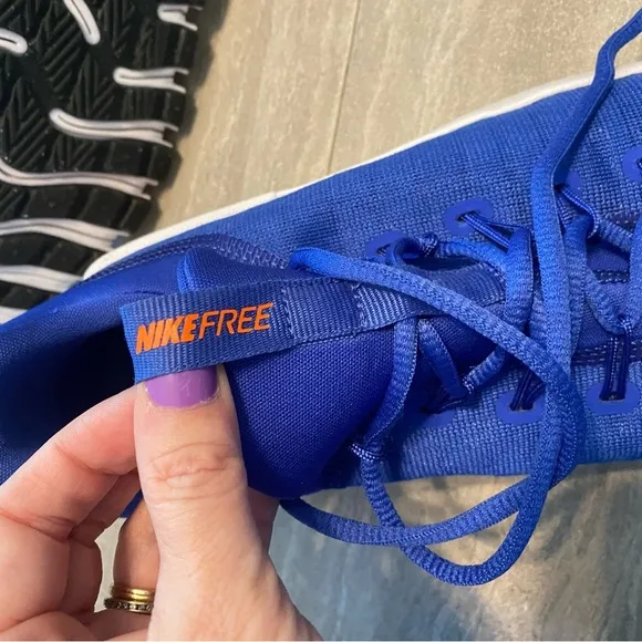 Nike FREE METCON 6 FJ7127 401 BLUE/BLACK / White Men Sz 7.5 Women Sz 9 Training