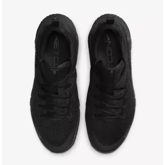 Nike Free Metcon 6 Triple Black Men Size 6.5 Women 8 Gym Shoes FJ7127-003