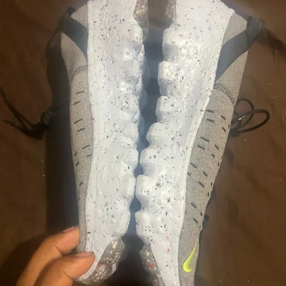 Nike Gray and Yellow Men's Sneakers Space Hippie Nike