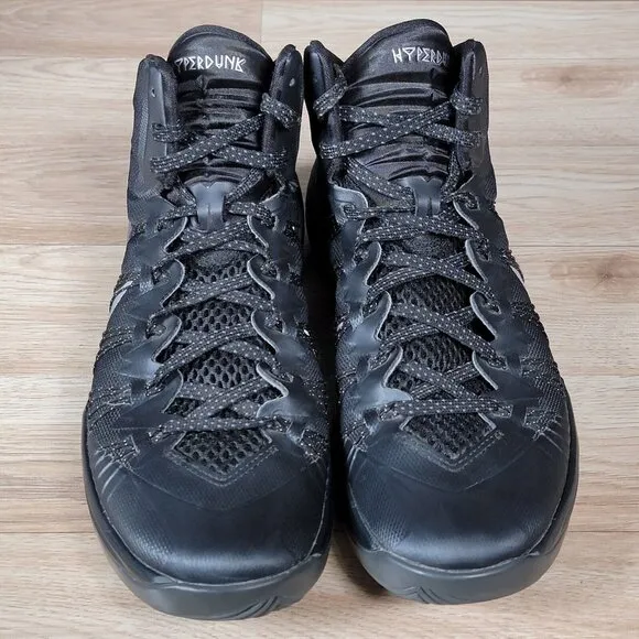 Nike Hyperdunk 2013 Shoes Men Size 9 Black Gray Basketball Sneakers 599537-002