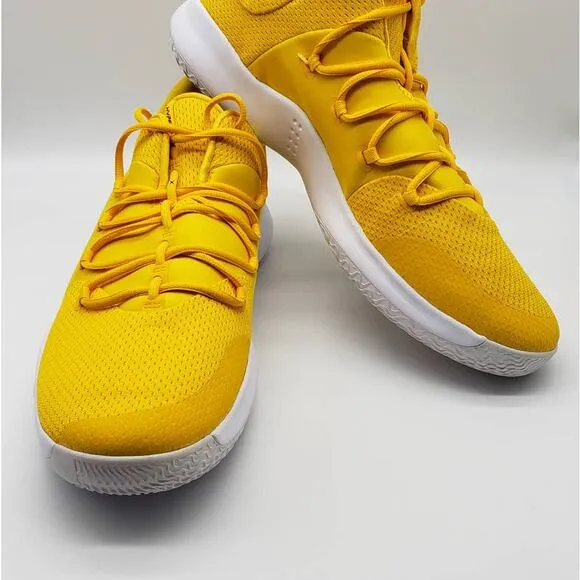 Nike Hyperdunk X TB Low Basketball Shoes Yellow White AT3867-700 Men Size 17