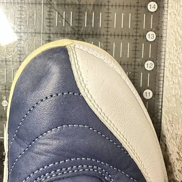 Nike Jordan 12 Retro Men Sz 12 130690 404 Indigo Stone Blue Legend White Shoes