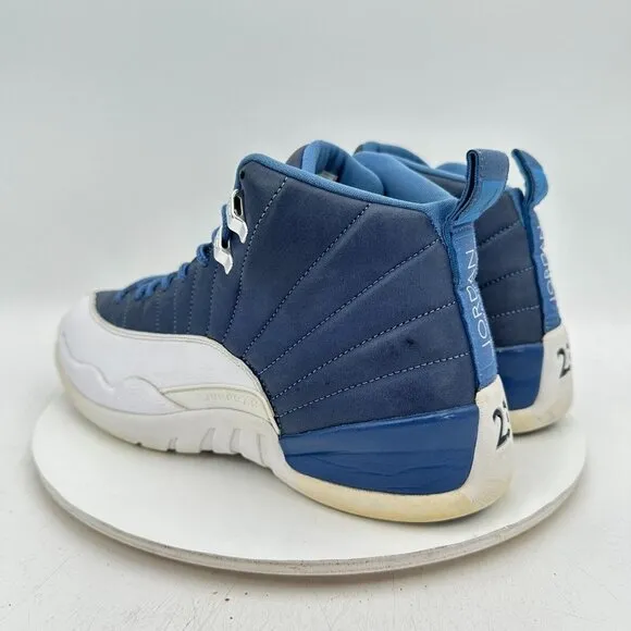 Nike Jordan 12 Retro Men Sz 12 130690 404 Indigo Stone Blue Legend White Shoes