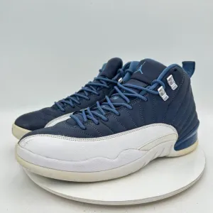 Nike Jordan 12 Retro Men Sz 12 130690 404 Indigo Stone Blue Legend White Shoes