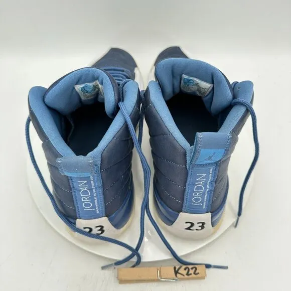 Nike Jordan 12 Retro Men Sz 12 130690 404 Indigo Stone Blue Legend White Shoes