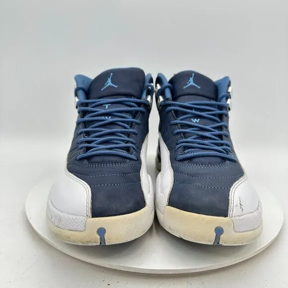 Nike Jordan 12 Retro Men Sz 12 130690 404 Indigo Stone Blue Legend White Shoes