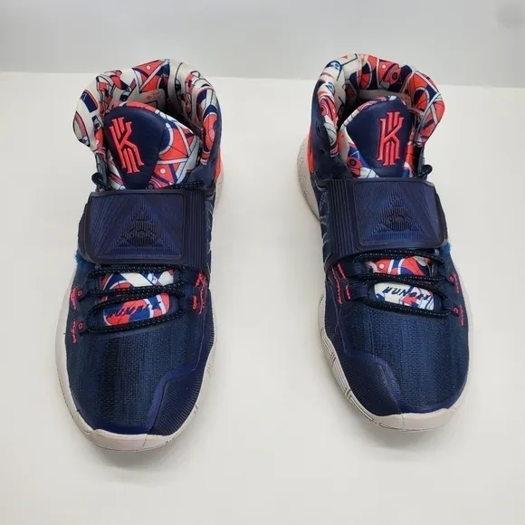 Nike Kyrie 6 “Team USA” Blue Red White Shoes Men Size 9 Irving BQ4630-402