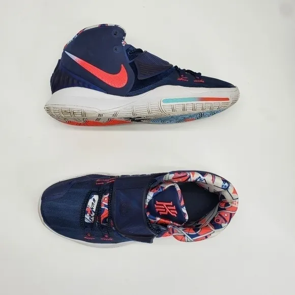 Nike Kyrie 6 “Team USA” Blue Red White Shoes Men Size 9 Irving BQ4630-402