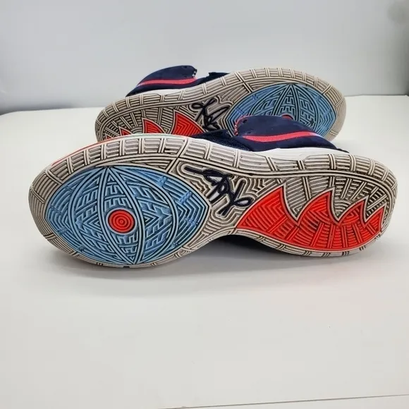 Nike Kyrie 6 “Team USA” Blue Red White Shoes Men Size 9 Irving BQ4630-402