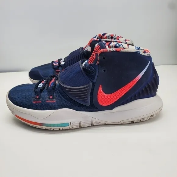 Nike Kyrie 6 “Team USA” Blue Red White Shoes Men Size 9 Irving BQ4630-402