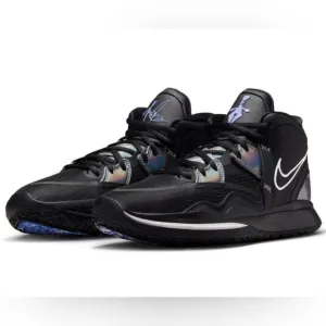 Nike Kyrie Infinity Black Metallic Silver Men Sneakers Shoes Size 10