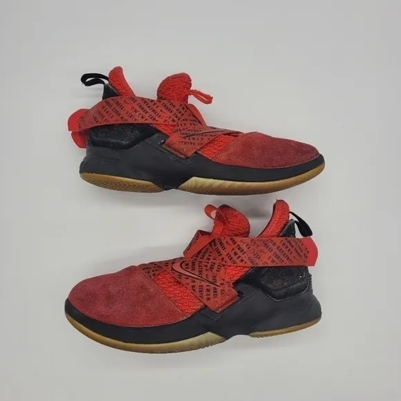 Nike LeBron Soldier XII Red/Black Kids Shoes 5 Youth 6.5 Women