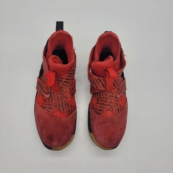 Nike LeBron Soldier XII Red/Black Kids Shoes 5 Youth 6.5 Women