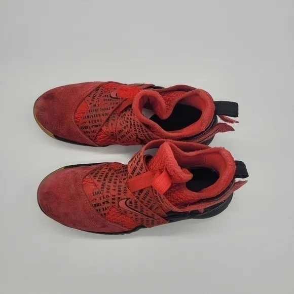 Nike LeBron Soldier XII Red/Black Kids Shoes 5 Youth 6.5 Women
