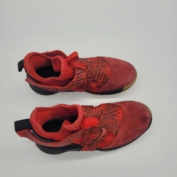 Nike LeBron Soldier XII Red/Black Kids Shoes 5 Youth 6.5 Women