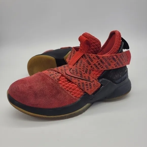 Nike LeBron Soldier XII Red/Black Kids Shoes 5 Youth 6.5 Women