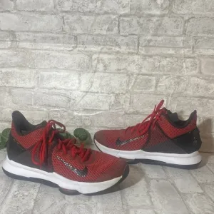 NIKE Lebron Witness 4s Red Black White Basketball shoes men’s 9