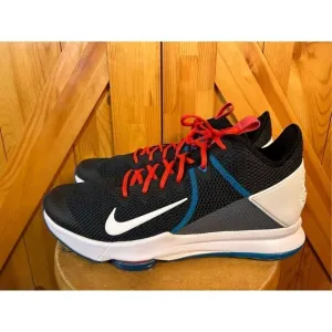 Nike Lebron Witness l V Black White Chile Red Glass Blue Sneaker Shoes Men US 17