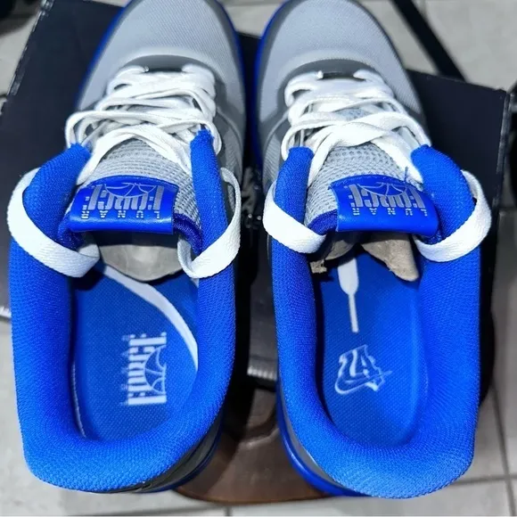 Nike Lunar Force 1 Fuse City (La) Men 577666-001 Silver Blue Shoes MEN Size 11
