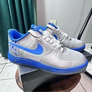 Nike Lunar Force 1 Fuse City (La) Men 577666-001 Silver Blue Shoes MEN Size 11