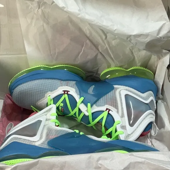 Nike men lebron xix basketball shoes royal blue size 13 us new with box