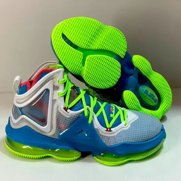 Nike men lebron xix basketball shoes royal blue size 13 us new with box