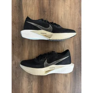 Nike Men Size 13 ZoomX Vaporfly Next% 3 ‘Black Metallic Gold’ Shoes DV4129-001
