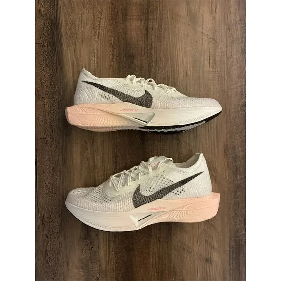 Nike Men Size 9 ZoomX Vaporfly Next% 3 Sail Black Crimson Tint Shoes DV4129-103