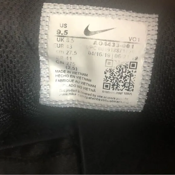 Nike Men Lebron Witness 3 Black Basketball Sneakers Shoes A04433-001 Mens Sz 9.5