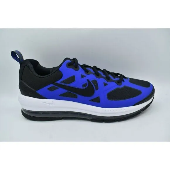 Nike Mens 12 Air Max Genome Black White Racer Blue Shoes Sneaker DC9410-401