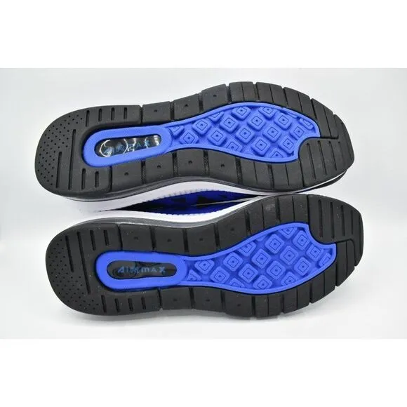 Nike Mens 12 Air Max Genome Black White Racer Blue Shoes Sneaker DC9410-401