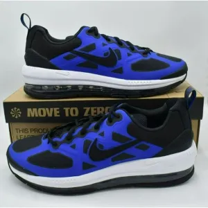 Nike Mens 12 Air Max Genome Black White Racer Blue Shoes Sneaker DC9410-401