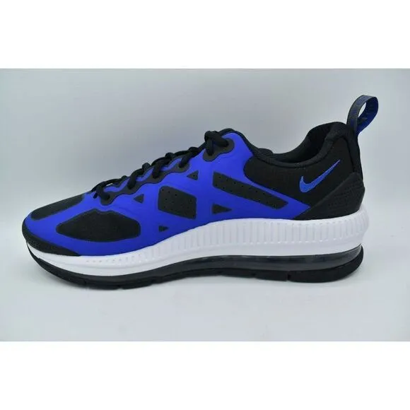 Nike Mens 12 Air Max Genome Black White Racer Blue Shoes Sneaker DC9410-401