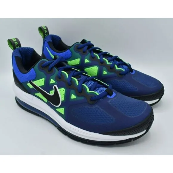 Nike Men Size 10 Air Max Genome Deep Royal Blue Black Sneakers Shoes DC9410 400