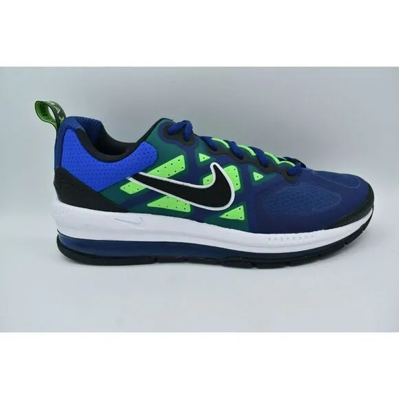 Nike Men Size 10 Air Max Genome Deep Royal Blue Black Sneakers Shoes DC9410 400