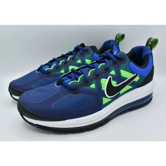 Nike Men Size 10 Air Max Genome Deep Royal Blue Black Sneakers Shoes DC9410 400
