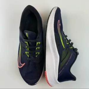 Nike Quest 3 Women Size 7 Running Shoes Blackened Blue Sunset Pulse CD0232-401