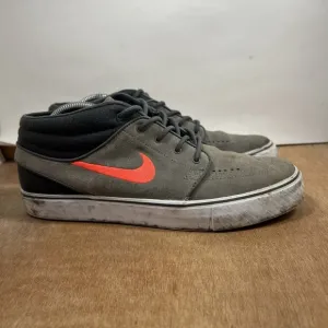 Nike SB Stefan Janoski Mid Men Size 9 Grey Skate Shoes 443095-030